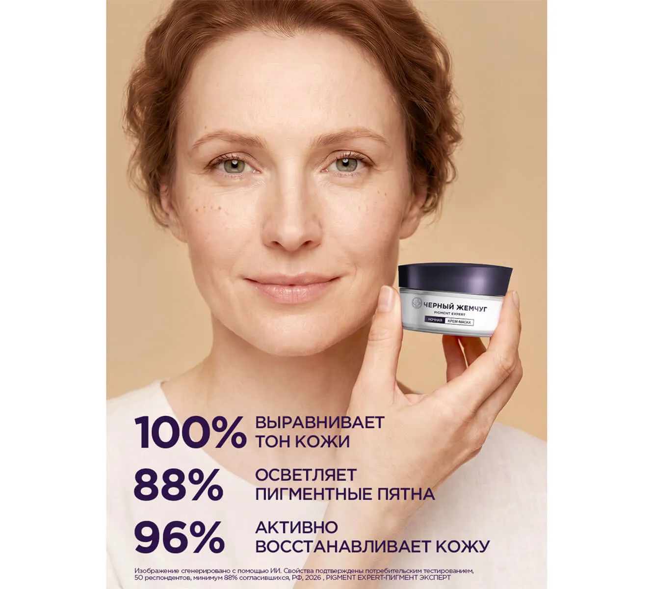 Фото: ЧЕРНЫЙ ЖЕМЧУГ НОЧНАЯ КРЕМ-МАСКА ДЛЯ ЛИЦА PIGMENT EXPERT